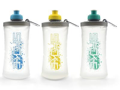 Garrafas esportivas dobráveis em poliuretano termoplástico